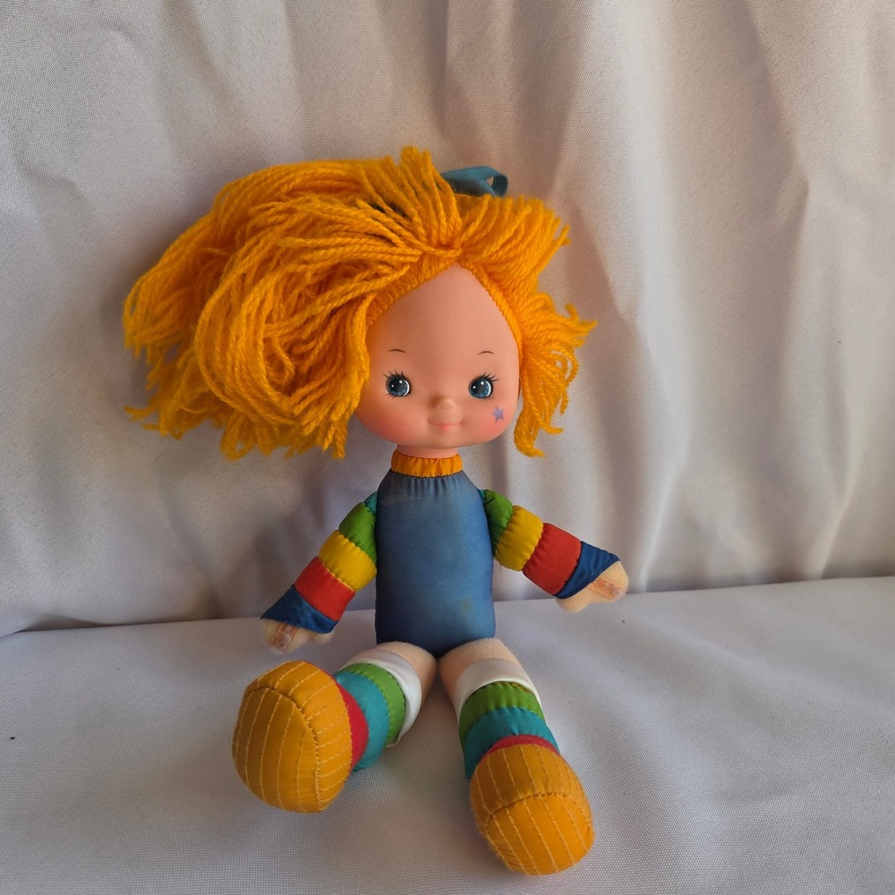 Vintage 1983 Hallmark Rainbow Brite Doll Orange Yarn Hair 15 Inch 80s Toy